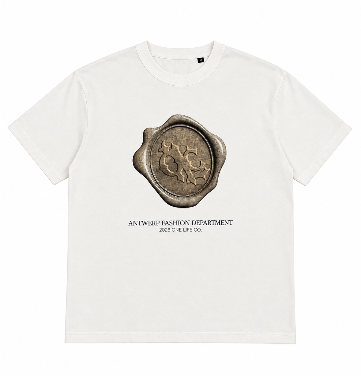 One Life Company White Graphic Stamp T-shirt